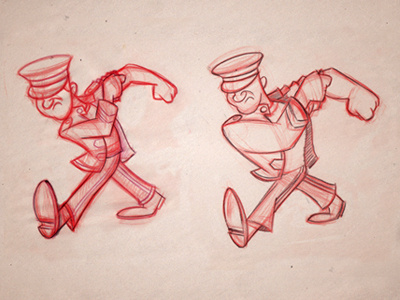 Sgt. Joe cartoon illustration mascot pencil