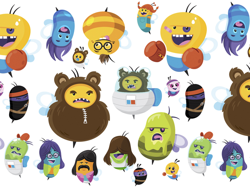 All the bees by Joey Ellis on Dribbble