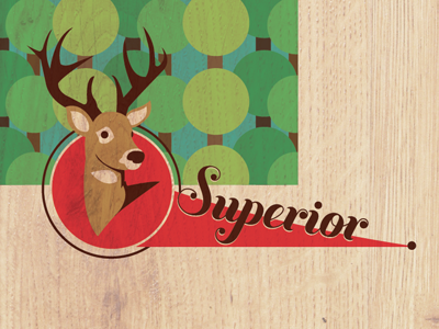 Superior Buck buck deer design icon illustration superior wisconsin