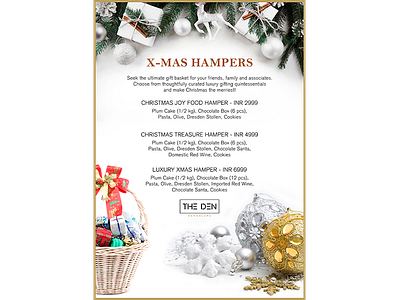 Christmas Hamper christmas hamper design hamper illustration