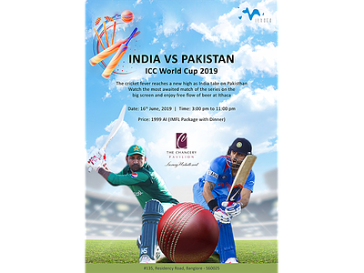 Creative for India vs Pakistan match 2019 cricket design icc world cup