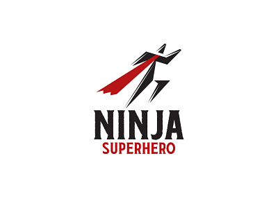 Ninja Superhero Logo