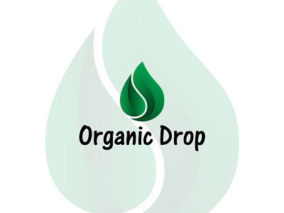 Organic Drop Logo brand branding creative water drop cute drop drop drop vector elegant drop green drop illustration leaf leaf drop logo natural drop organic organic drop logo simple logo stylish drop vector vector logo water drop