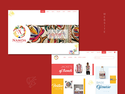 Namda Craft webpage branding craft design icon illustration typography ux web website