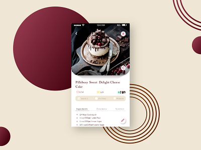 Recipe App app application bakery design illustration online recipe ui ux web