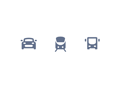 Complete Autopark bus car icons train