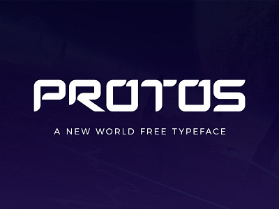 Protos - Free Typeface font free freebie headline logo protos title type typeface typograhpy