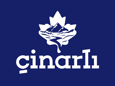 Chinarli Logotype azerbaijan chinar leaf logo logotype maple mineral mountain river su water