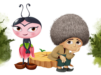 Tiq-Tiq & Cirtdan animation boy bug cartoon characters cirtdan fairytale illustration nagil tiqtiq