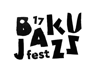 Baku Jazz Fest Logotype baku fest festival jazz logo logotype music typography