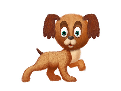 Toplan Character Illustration 2d cartoon character cute dog little toplan