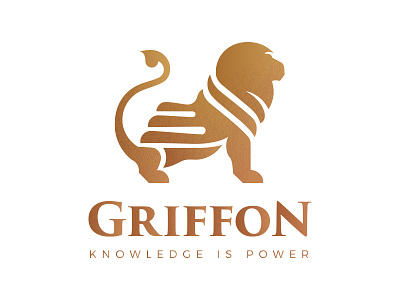 Griffon Logo animal griffon king lion logo power symbol template