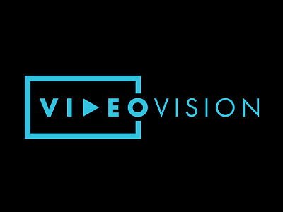 VideoVision Logotype 3d logo logotype mapping play projection video vision