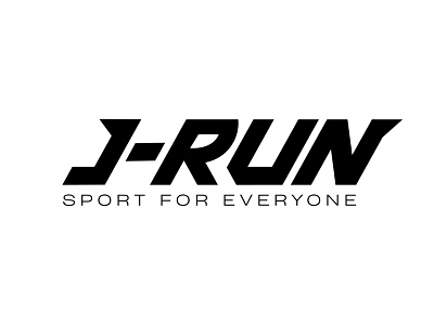 J-RUN — Sport brand logotype brand dynamic j run logo logotype run sport typography