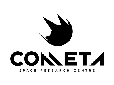 Cometa Logo astronomy cometa cosmos font future logo logotype research science space