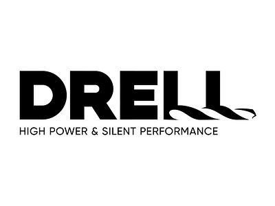 Drell Logotype construction drell drill font master power type typography