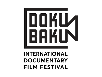 Docu Baku - International Documentary Film Festival award azerbaijan docu baku documentary festival film logo logotype typography
