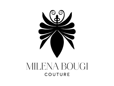 Milena Bougi couture bougi bug couture fashion logo logotype milena