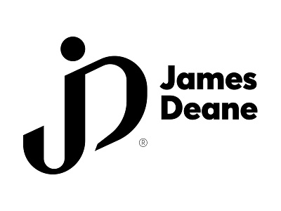 James Deane logo branding deane design font james jd logo logotype minimal monogram type