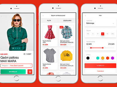 shop.az UI/UX design app azerbaijan design ecommerce interface light minimal online store shop shopaz store ui uiux