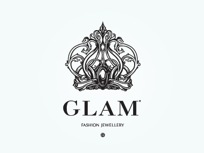 Glam logofashion jewellery shop moscowrussia logo moscow