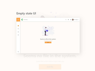 Empty state UI dashboad dashboard ui empty screen empty state empty states product product design product page web app webdesign website