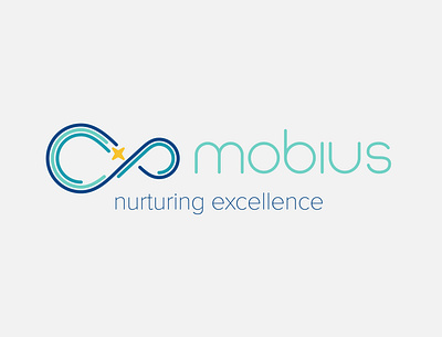Mobius Tutoring branding design icon illustration logo typography vector