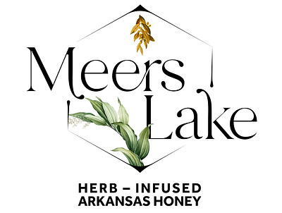 Meers Lake Logo branding design illustration logo typography