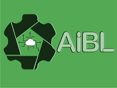 Green Logo automation design logo startup typography