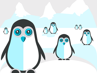 Cute Penguins 🐧 illustration penguin