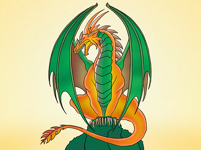 Dragon 🐉 dragon fire illustration procreate