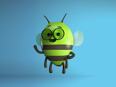 Bee character poses 3d 3d animation 3ds max 3dsmax animation animation design charactedesign character character animation character art character concept character creation cinema 4d design illustracion illustration inspiration render vray