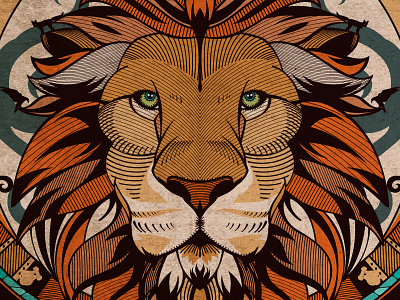Garleone Identity 🦁 Family Crest (2013) adobe aminal design garza heron illustration illustrator leon lion vector