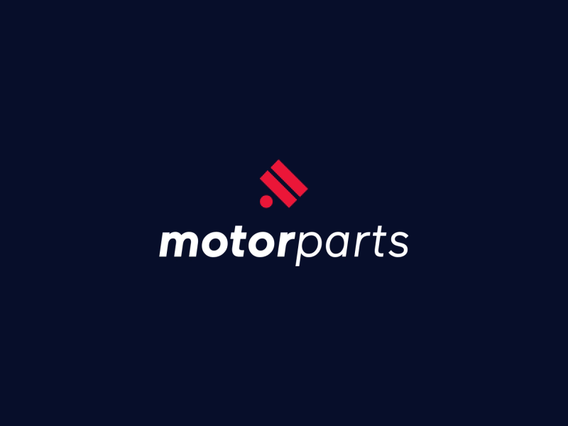 MotorParts 🚘 Logo Animation adobe aftereffects animated animation brand branding cars carson design illustrator logo motor parts piston reveal typography vector