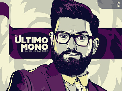 El Ultimo MONO 🐵 by Manu Sánchez adobe comedy design glasses graphic design humor illustration illustrator portrait tv tv show vector