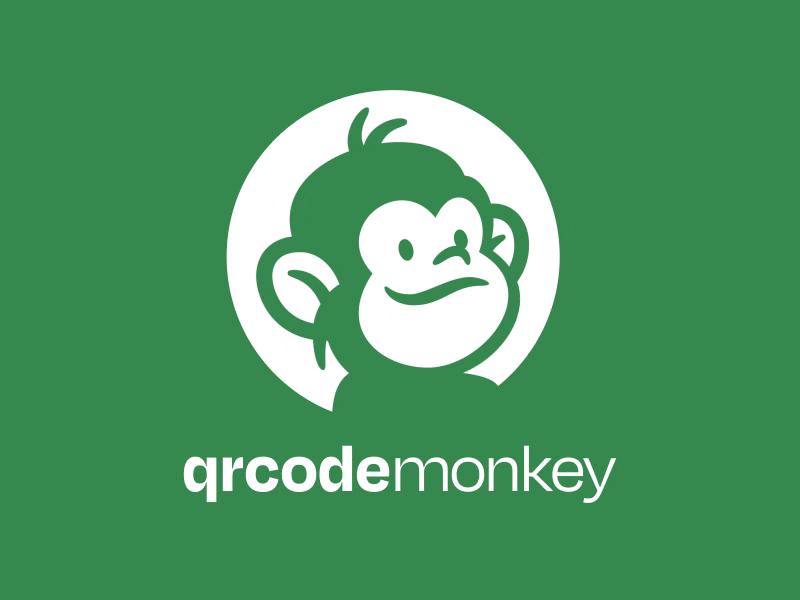 QRcode 🐵 Monkey aftereffects animal animated animation code cute design gif logo monkey motion motion graphics qr code website
