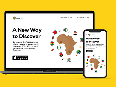 Jwompa Website Design africa music webdesign website