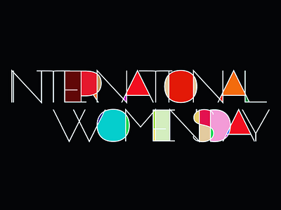 International women’s day graphic design