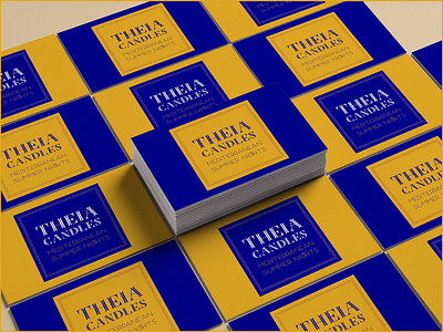 Theia Candles aromatherapy branding candles logo design visual identity