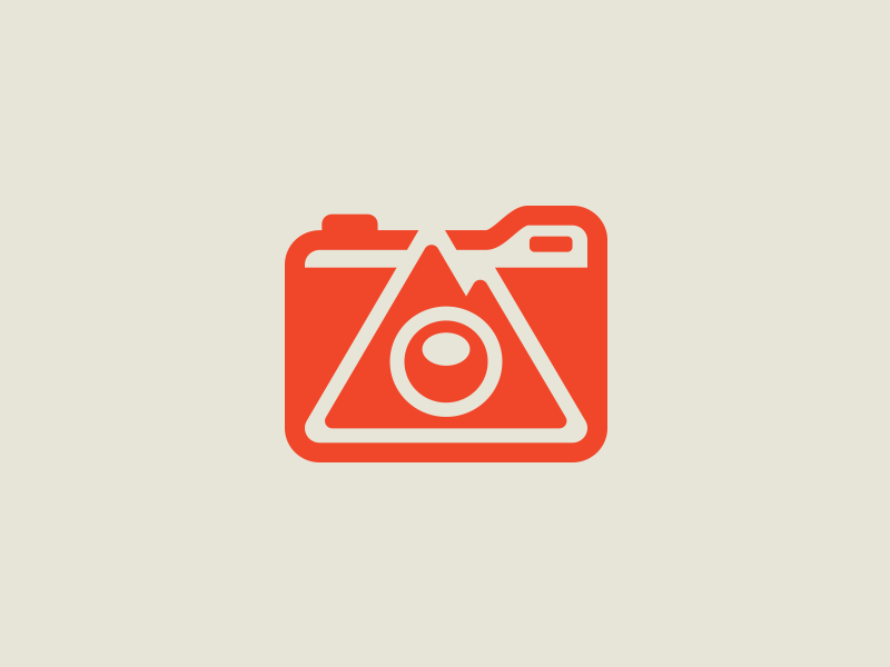 Photographer brand icon icon camera photographer mountain brand branding