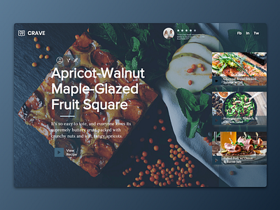 Food Blog | Wix Responsive Design food blog header design responsive web design web design wix