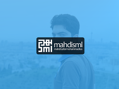 MahdiSml Logo with Persian Style (Hello Dribbble !) arabic branding culture design english flat illustration logo persian personal personal branding technology typography
