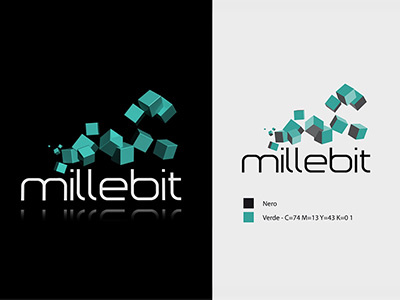 Millebit 3d logo