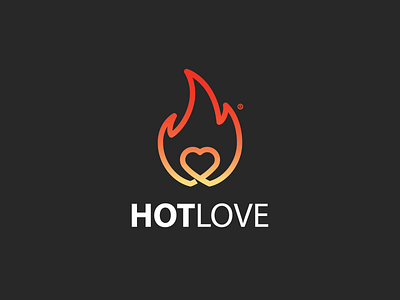 FIRE LOVE branding design fire icon illustration logo logodesign logodesigns logofolio love vector