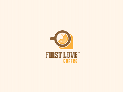 first love coffee black and white branding coffee design icon illustration logo logodesign logodesigns logofolio love vector