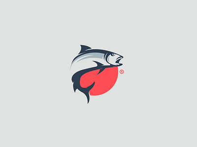 sunset fish branding design fish icon illustration logo logodesign logodesigns logofolio sunset vector