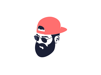 beardman beard black and white branding design face icon illustration logo logodesign logodesigns logofolio vector