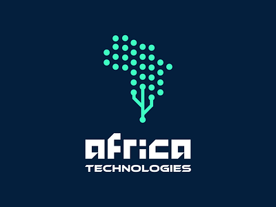 Africa Technologies Logo africa branding logo logodesign logofolio technology