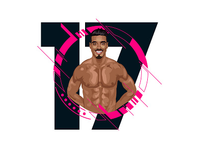 Nabil dirar vector football illustration soccer vector art vexel art