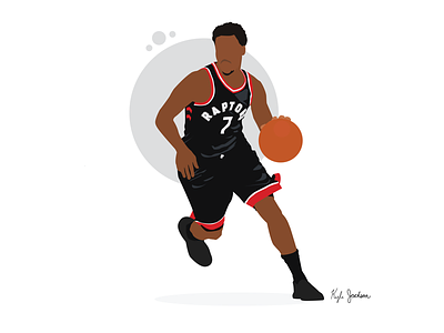 Kyle Lowry basketball illustration illustrator nba sports vector visual design